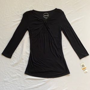 INC International Concepts cute & sexy top in black. S-NWT